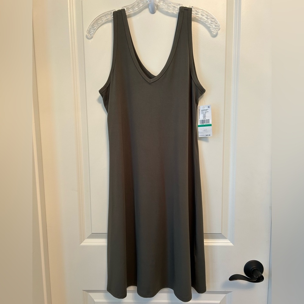 Karen Kane Brigitte Sleeveless Casual Dress in Olive Green NWTs